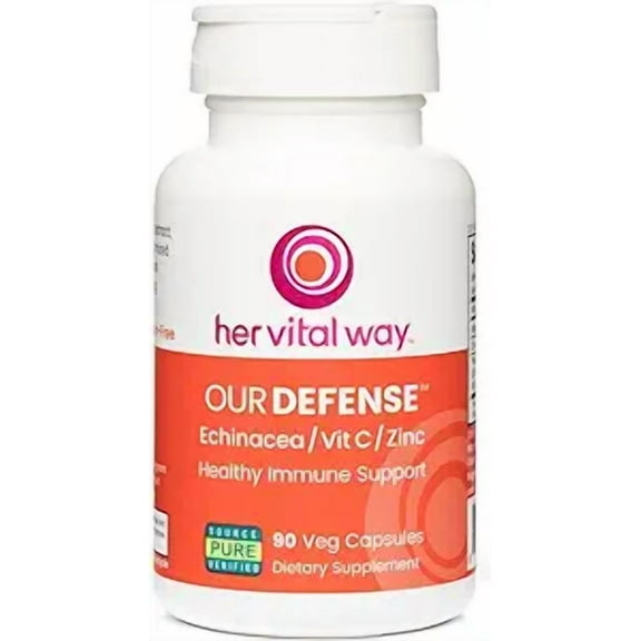 her vital way | Our Defense Healthy Immune Support | Antioxidant Protection | Echinacea/Vit C/Zinc