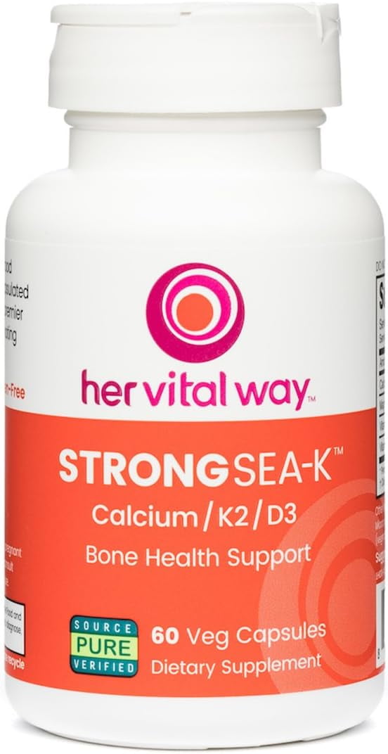 her vital way | Strong Sea-K™ Bone Health Support | Calcium/MK-7/D3 for Optimal Bone Health Benefits