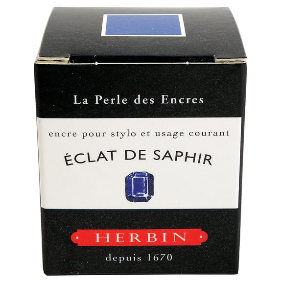 Herbin Fountain Pen Ink - 30ml Bottle - Eclat de Saphir