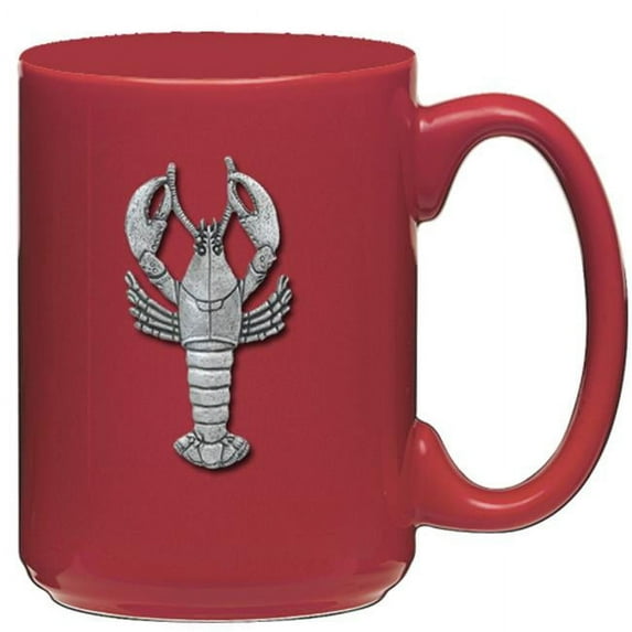 heritage metalworks cm4068rd lobster coffee mug, red