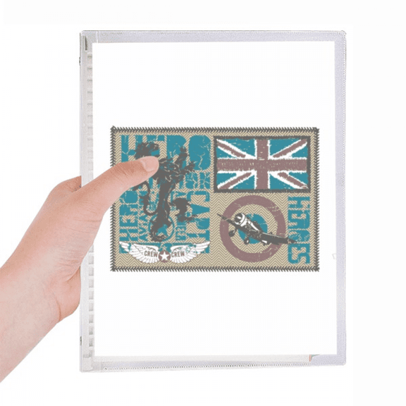 hero capt lion flag notebook loose diary refillable journal statiry