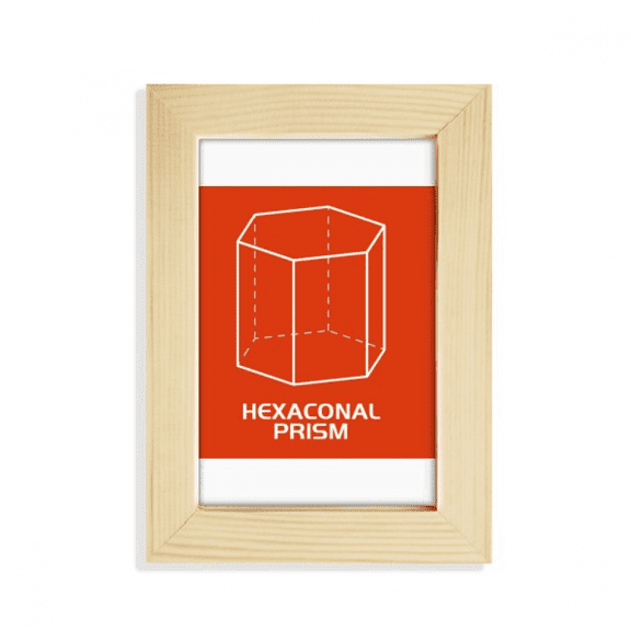 hexagonal prism mathematical geometric spdesktop display photo frame picture art painting 5x7 inch