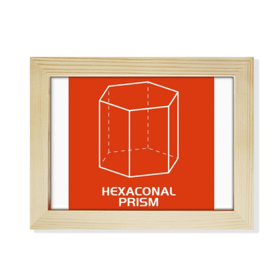 hexagonal prism mathematical geometric spdesktop photo frame picture art decoration painting 6x8 inch