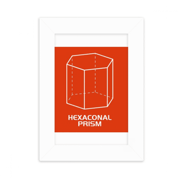 hexagonal prism mathematical geometric spdesktop photo frame picture display decoration art painting