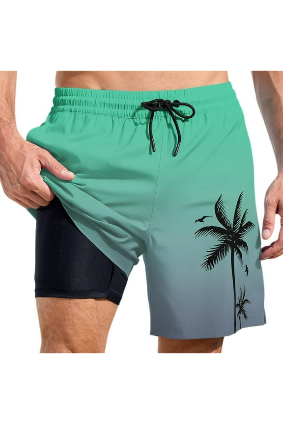 Bathing Suit Shorts Prints Stretchy Quick Dry Bathing Suit Swimsuit Comfy Beach Bathing Suit Beach Board Shorts