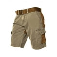 thumbnail image 1 of heyac Big and Tall Cargo Shorts for Men 4xl Elastic Waist Cotton Casual Twill Cargo Shorts Baggy Hip Hop Stretch Sweatpants Athletic Fit Casual Cargo Shorts with Pockets, 1 of 3