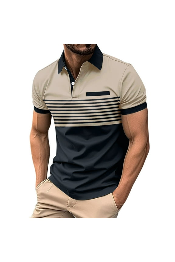 Green Collared Shirt Men Quarter Zip Gradient Golf Shirt Comfy Gym Apparel Summer Casual Golf Shirt