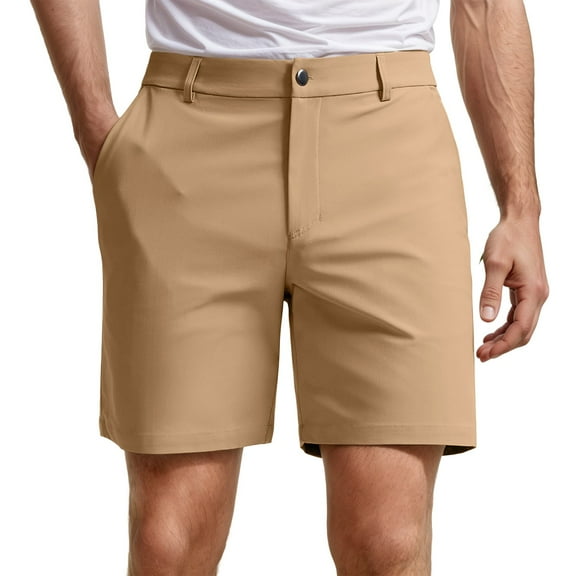 heyac Men Cargo Shorts Straight Leg Outdoor Jogging Pants Straight Leg Streetwear Slim Fit Casual Athletic Jogger Shorts with Multi Pockets