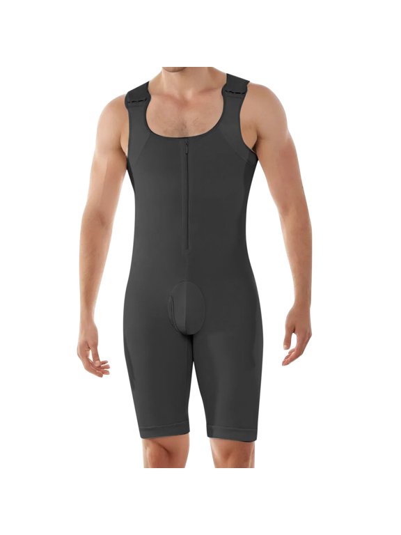 Men Shapewear Tummy Control Bodysuit Waist Trainer Full Body Shaper Fajas Compression Shirts Shorts Slim Belly