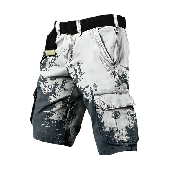 heyac Men's Casual Shorts Waffle Elastic Waist Drawstring Workout Running Jogging Beach Sweat Shorts with Pockets Shorts MenNavy