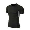 thumbnail image 1 of heyac Men's Compression Shirts Short Sleeve Breathable Sports Athletic Quick Dry Tops Workout Base Layer Cycling T-Shirts, 1 of 2
