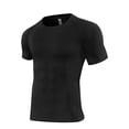 thumbnail image 1 of heyac Men's Compression Shirts Short Sleeve Breathable Sports Athletic Quick Dry Tops Workout Base Layer Cycling T-Shirts, 1 of 2