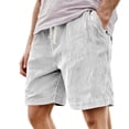 thumbnail image 1 of heyac Men's Corduroy Shorts Casual Elastic Waist Drawstring Lightweight Summer Beach Shorts, 1 of 4