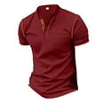 thumbnail image 1 of heyac Men's Polo Shirts Tall Athletic Performance Polo Shirts Pullover Golf Polo T Shirts Loose Fit Sport Ribbed Collared Tee Summer Casual Casual Polo Tops, 1 of 5