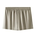 thumbnail image 1 of heyac Men's Satin Boxers Shorts Satin Sleep Shorts Silk Pajama Bottom Shorts Sleepwear, 1 of 4