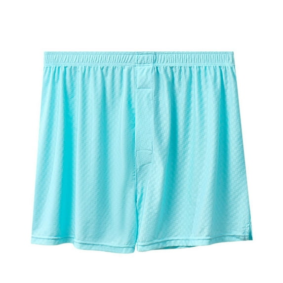 heyac Men's Satin Boxers Shorts Silk Sleep Pajama Bottom Silk Boxers Comfortable Lounge Underwear