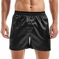 thumbnail image 1 of heyac Men's Silky Satin Boxers Shorts Pajama Shorts Bottom Loose Satin Underwear Sleepwear Boxers, 1 of 2