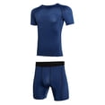 thumbnail image 1 of heyac Men's Workout Sets Athletic Clothes Soccer Shirts Shorts 3 Pack Basketball Running Gym Football Outfits Summer, 1 of 4
