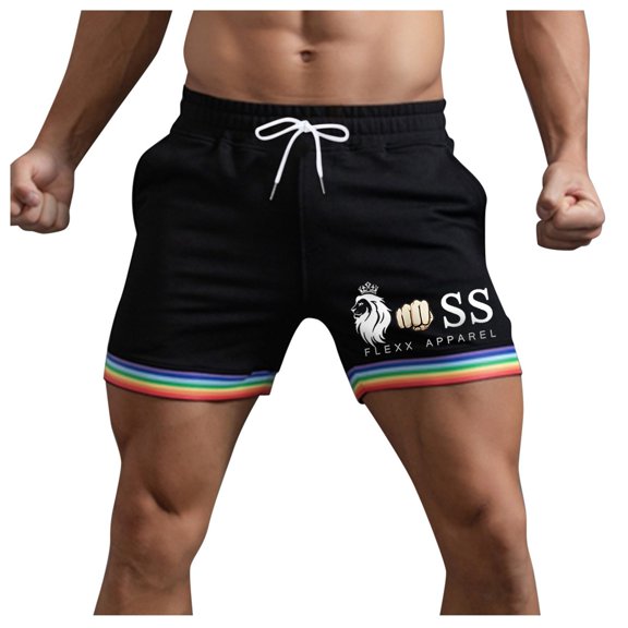 heyac Mens 5 Inch Swim Trunks Tan Soild Color Quick Dry Board Shorts Men's Stretchy Upf Beach Swimwear