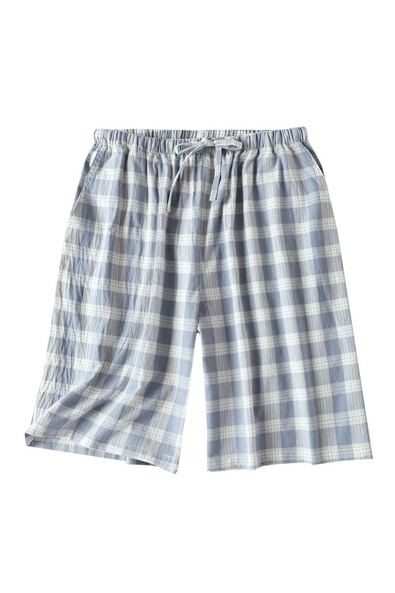 Mens Boxers 100% Cotton Soft Loose Pajama Sleep Shorts Male Short Leg Funny Boxers Small Medium Large