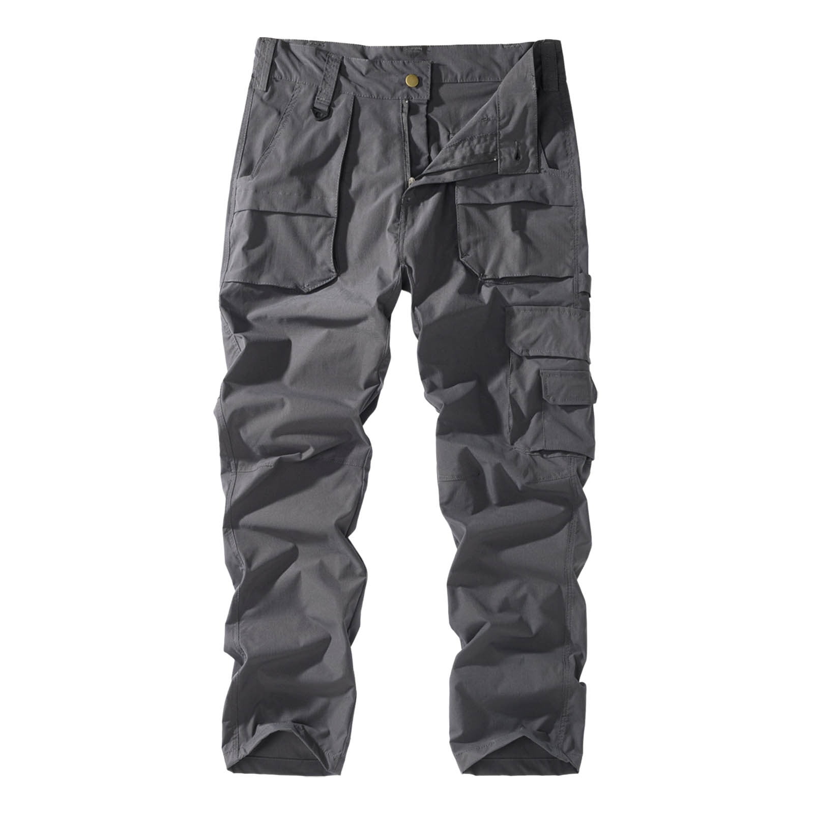 SWSMCLT Men's Chino Pants Solid Cotton Fitted Trousers