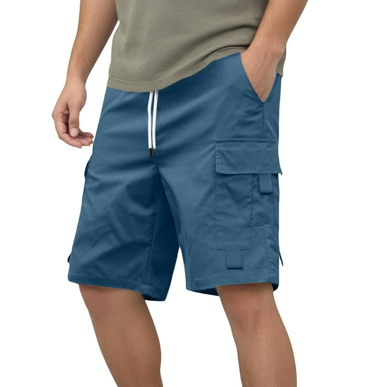heyac Mens Cargo Shorts Size 36 Inch Inseam Elastic Waist
