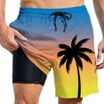thumbnail image 1 of heyac Swim Trunks for Men No Liner Drawstring Swim Trunks Stretchy Quick Dry Compression Liner Comfy Summer Beach Bathing Suit Beach Board Shorts, 1 of 4