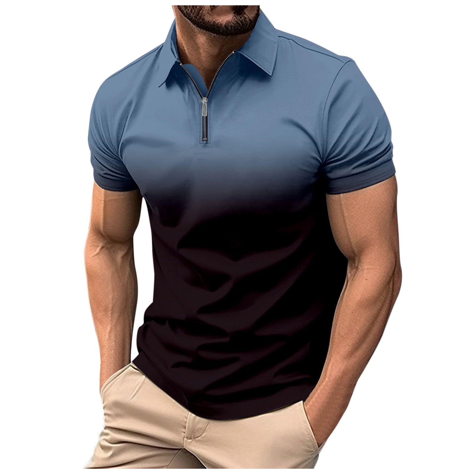 Black Tie Dye Men's Golf Shirts