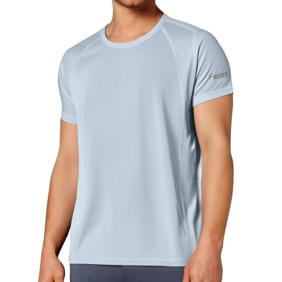 heyac Workout Shirts for Men Gym Breathable Quick Dry Summer Tennis Tshirts Short/long Sleeve Breathable Summer Casual Outdoor Basic Oversized Tee Tops