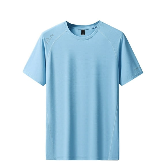 heyac Workout Shirts for Men Gym Breathable Quick Dry Summer Tennis Tshirts Short/long Sleeve Breathable Summer Casual Outdoor Basic Oversized Tee Tops