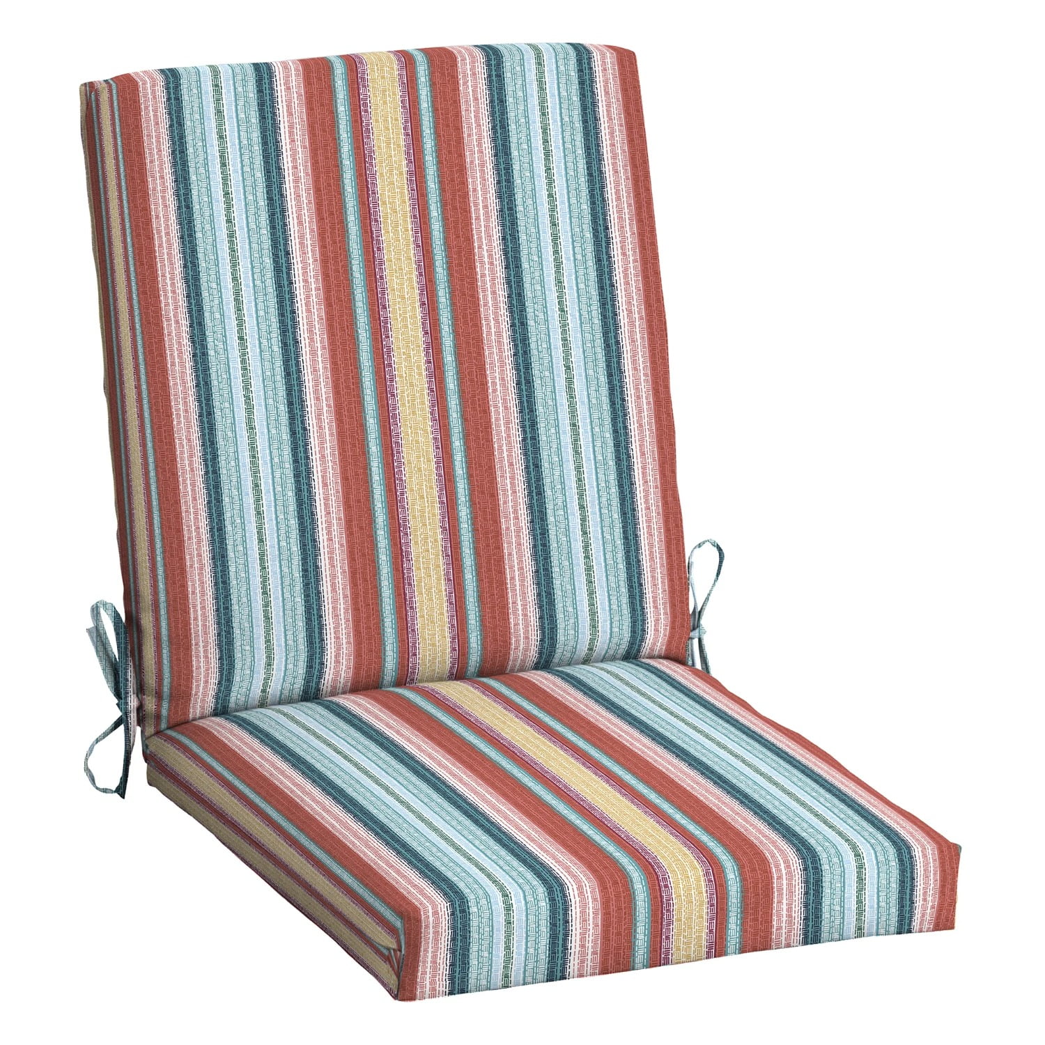 hghfhj 37 L x 19.5 W Multi Stripe 1 Piece Rectangle Outdoor Chair Cushion Walmart