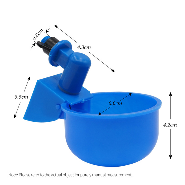 hghfhj 6/12/24 Pcs Chicken Water Cup Waterer Bowl Automatic Coop Quail