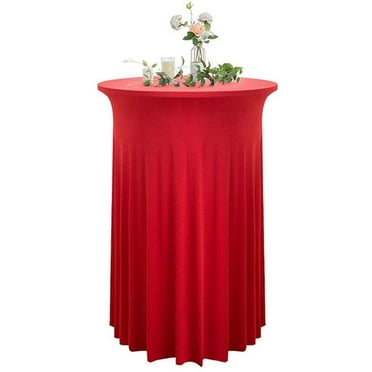 hghfhj   Round Cocktail Table Skirt Tablecloths Skirt Table Cover Wedding Fitted Table Covers Banquet Party Decor Dining Tablecloth