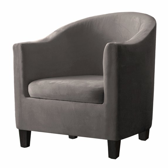 hghfhj SHENGYIJING Piece Velvet Tub Chair Covers for Armchairs Spandex Tub Chair Slipcovers Stretch Tub Chair Slipcover Furniture Pro