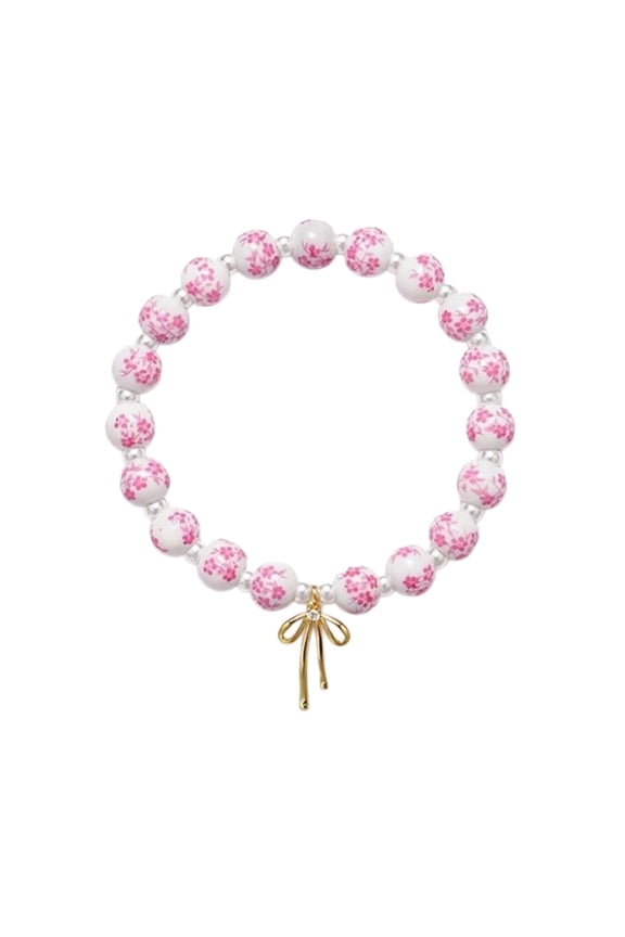 Adjustable Beaded Stretch Bracelet Handmade Elastic String Jewelry For Women Girls Casual Wear