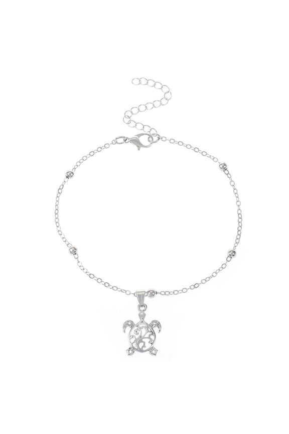 Turtle Anklet Creative Summer Beach Alloy Small Turtle Anklet Simple Style Jewelry For Daily
