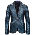 thumbnail image 1 of hgsbede Fashion Snakeskin Print Coat Slim Fit Single Breasted Men's Suit, 1 of 4