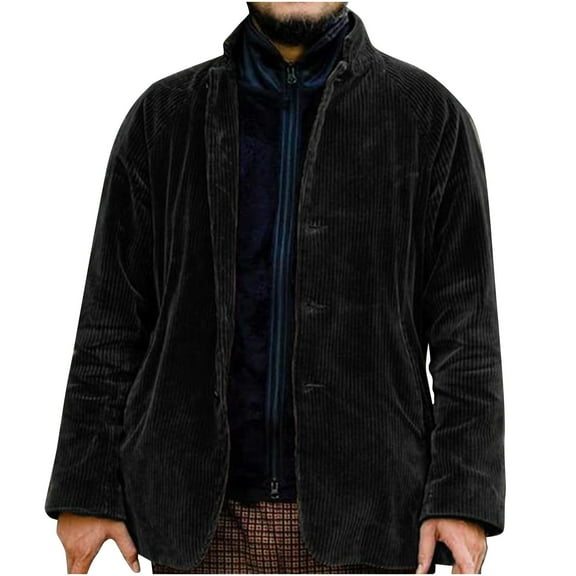 hgsbede Men's Autumn And Winter Jacket Brown Fashion Trend Jacket Top