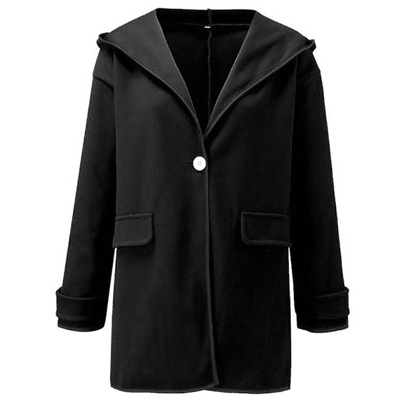 hgsbede Women Coats Plus Size Clearance Fashion Womens Warm Faux Coat Cardigan Winter Solid Long Sleeve Outerwear