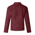 thumbnail image 1 of hgsbede Women Coats Plus Size Clearance Mens Zip Up Knitted Cardigan Thick Sweater Stand Collar Fleece Lined Warm, 1 of 3