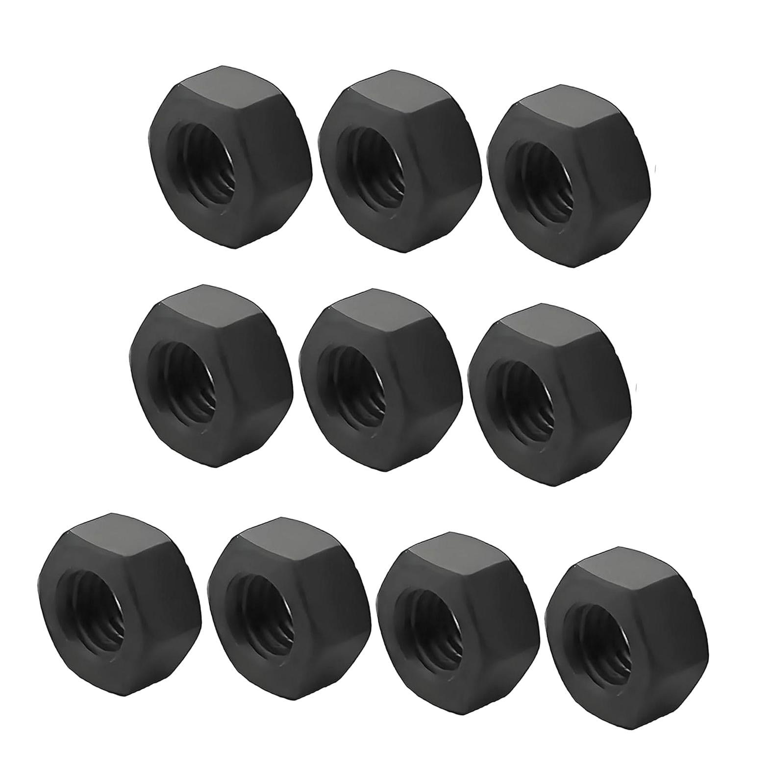 100 écrous Hexagonaux Verrouillants 5/8-18 Grade 8 - Nylon Insert Jaune Zinc