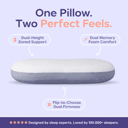 Mellow White MellowFlip PIllow Standard
