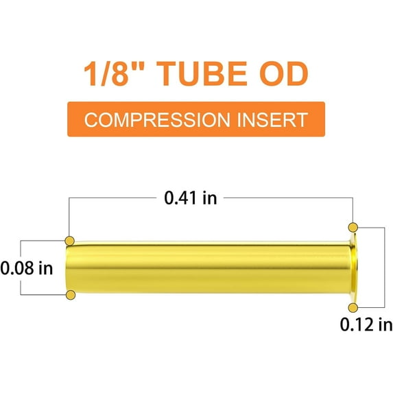 hgudesign 100PCS Compression Connector, Compression Insert Pipe Support ...