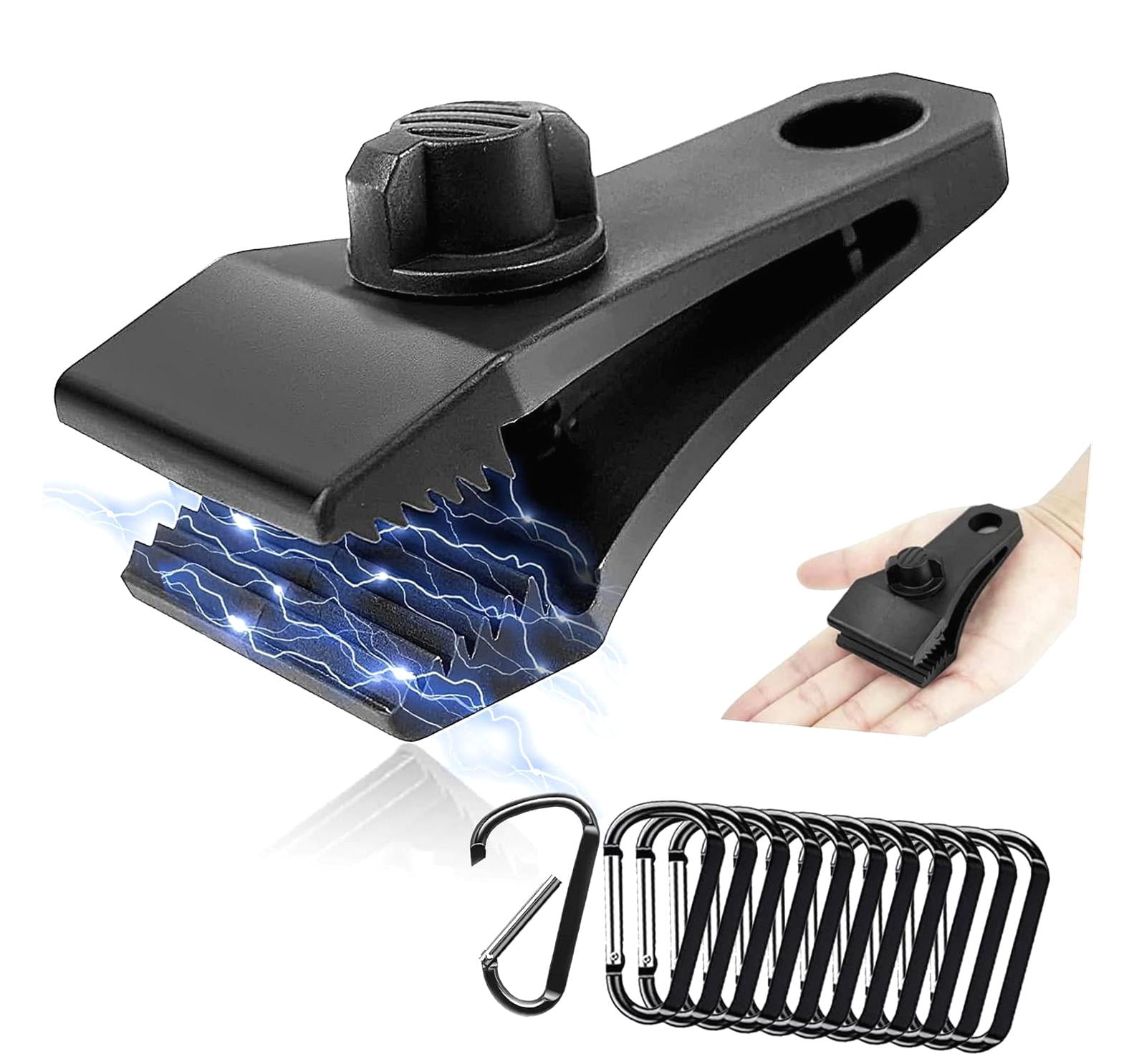 hgudesign 12Pcs Tarp Clips Lock Grip Thumb Screw Tent Clamps Pool Cover ...