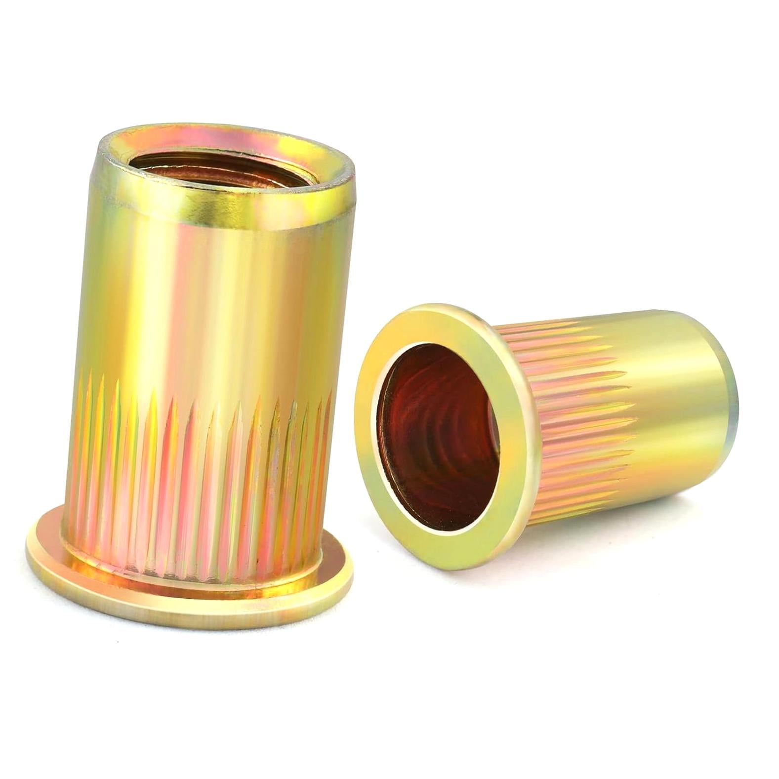 hgudesign 18Pcs 1/2-13UNC Rivet Nut Carbon Steel Zinc Plated Rivnut ...