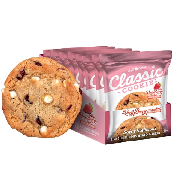 Classic Cookie Very Berry Soft Baked Cookies, 8 Count, 3oz