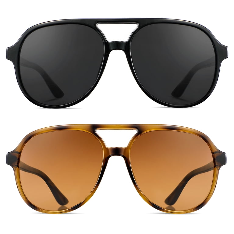 KALIYADI Aviator Sunglasses for Women,Retro Square Sun  display picture 1