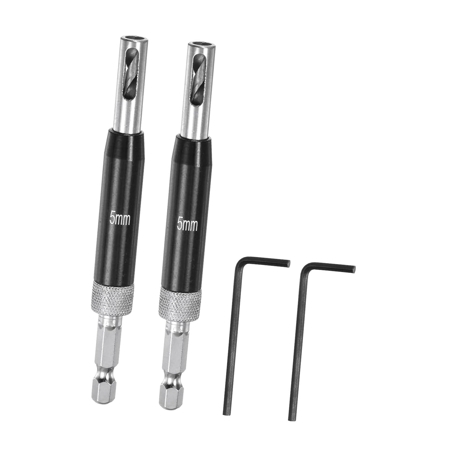 hgudesign 2-Piece Self-Centering Drill Bit Set 5mm, 1/4