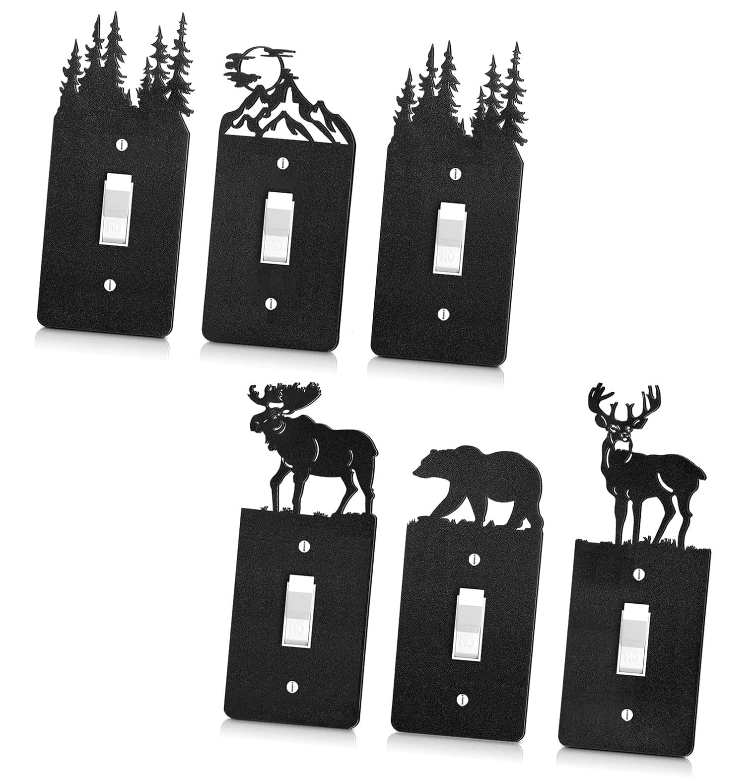 Art Plates 1 Gang Toggle Wall Plate - "River Between Mountains" Decorative Switch Plate