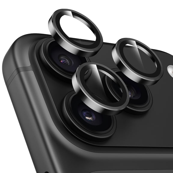 Upcommon UARMOR Glass Camera Lens Protector for iPhone 18 Pro / 18 Pro Max, Easy Installation Kit - Black